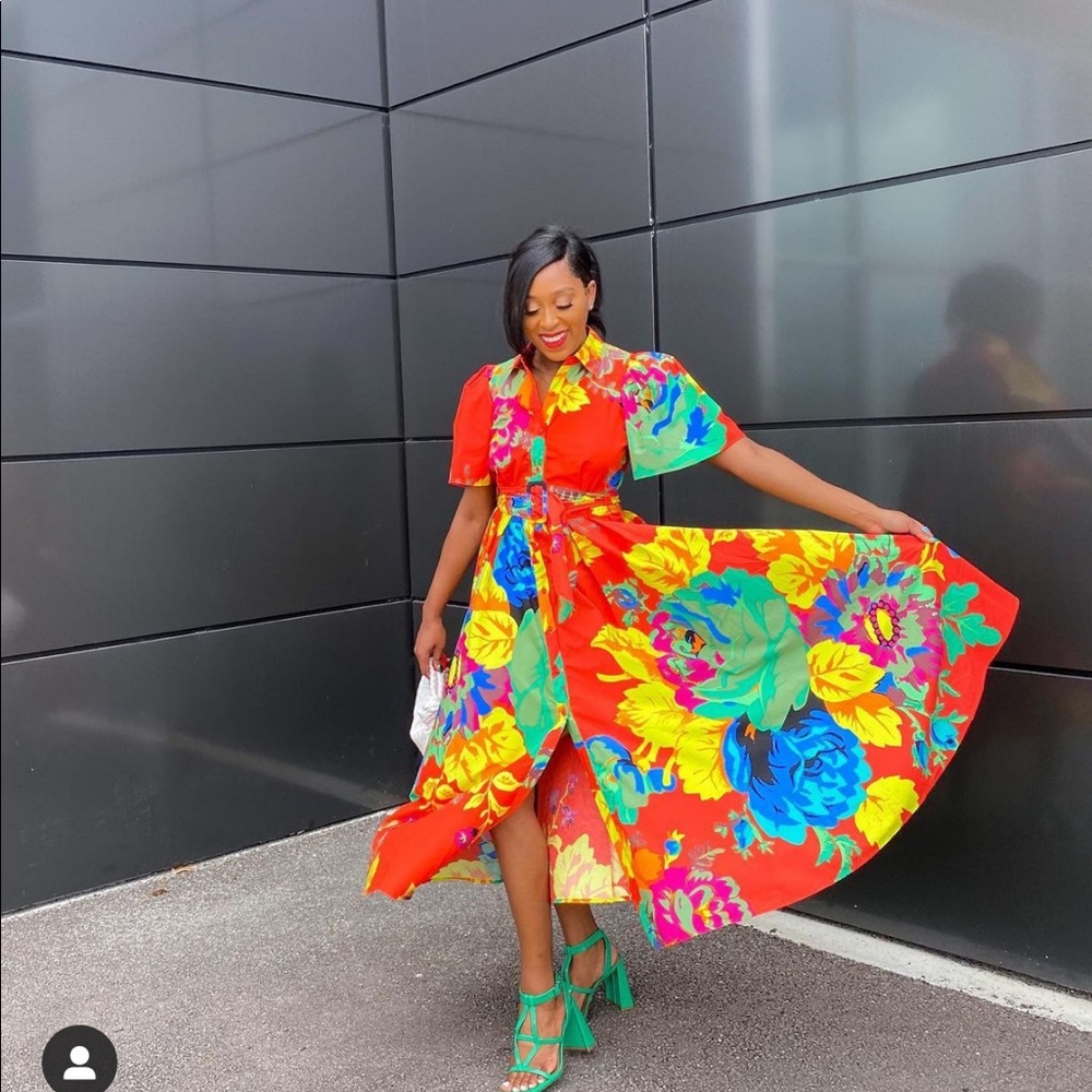 Christopher John Rogers Floral Dress